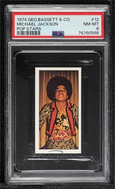 1974 Bassett Pop Stars - [Base] #12 - Michael Jackson [PSA 8 NM‑MT]