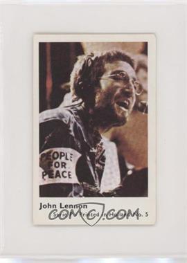 1974 Dutch Gum Serie P - Printed in Holland - [Base] #5 - John Lennon [Good to VG‑EX]