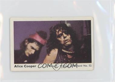 1974 Dutch Gum Serie P - Printed in Holland - [Base] #52 - Alice Cooper [Poor to Fair]