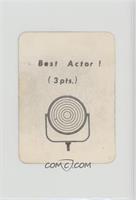 Best Actor [Good to VG‑EX]