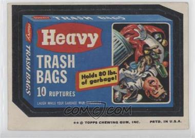 1974 Topps Wacky Packages Series 10 - [Base] #_HEAV - Heavy Trash Bags