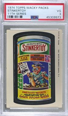 1974 Topps Wacky Packages Series 11 - [Base] #STIN - Stinkertoy [PSA 3 VG]