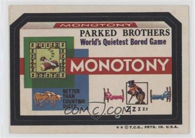 1974 Topps Wacky Packages Series 6 - [Base] #_MONO - Monotony