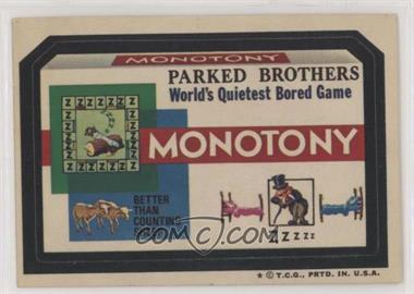1974 Topps Wacky Packages Series 6 - [Base] #_MONO - Monotony