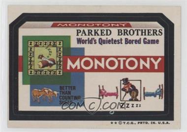 1974 Topps Wacky Packages Series 6 - [Base] #_MONO - Monotony