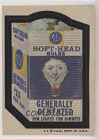 Soft-Head Bulbs [Good to VG‑EX]