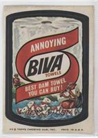 Biva Towels [Good to VG‑EX]