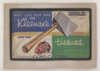 Kleenaxe Tissues [Poor to Fair]