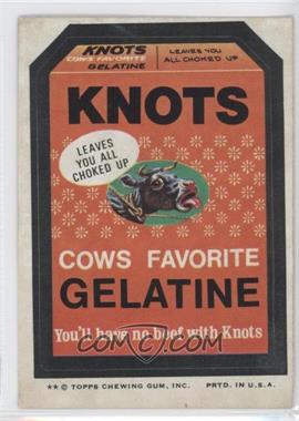 1974 Topps Wacky Packages Series 8 - [Base] #_KNOT - Knots Gelatine