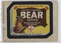 Bear Aspirin [Good to VG‑EX]