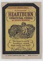 Heartburn Unnatural Cereal