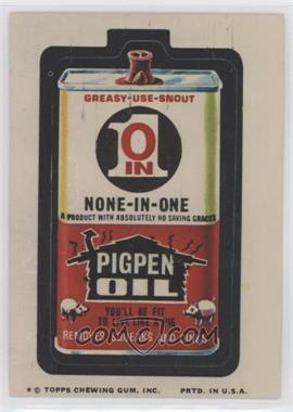 1974 Topps Wacky Packages Series 9 - [Base] #PIOL - Pigpen Oil