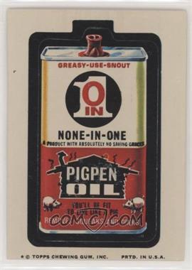 1974 Topps Wacky Packages Series 9 - [Base] #PIOL - Pigpen Oil