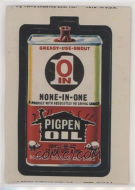 1974 Topps Wacky Packages Series 9 - [Base] #PIOL - Pigpen Oil