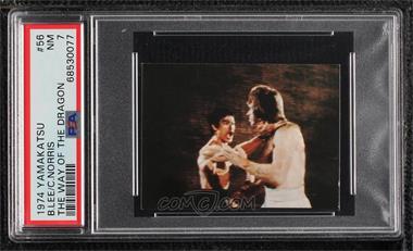 1974 Yamakatsu Towa Bruce Lee Dragon Series - [Base] #56 - Bruce Lee, Chuck Norris [PSA 7 NM]