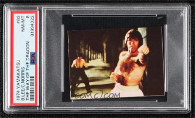 1974 Yamakatsu Towa Bruce Lee Dragon Series - [Base] #83 - Bruce Lee, Chuck Norris [PSA 8 NM‑MT]