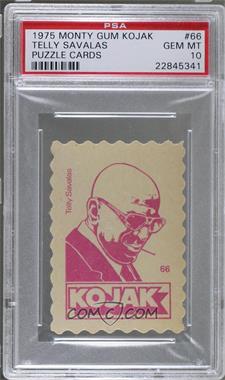 1975 Monty Gum Kojak Puzzle Cards - [Base] #66 - Kojak [PSA 10 GEM MT]