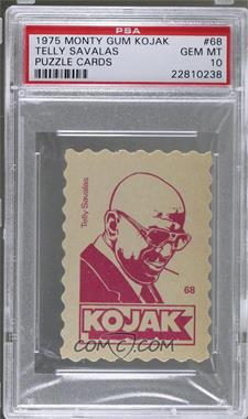 1975 Monty Gum Kojak Puzzle Cards - [Base] #68 - Kojak [PSA 10 GEM MT]