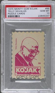 1975 Monty Gum Kojak Puzzle Cards - [Base] #86 - Kojak [PSA 10 GEM MT]