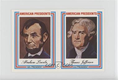 1975 Panographics American Presidents - [Base] - Pairs #ALTJ - Abraham Lincoln, Thomas Jefferson