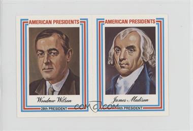 1975 Panographics American Presidents - [Base] - Pairs #WWJM - Woodrow Wilson, James Madison