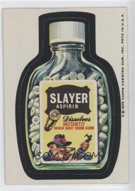 1975 Topps Wacky Packages Series 14 - [Base] - Tan Back #SLAS - Slayer Aspirin