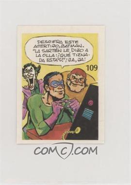 1976 DC Super Hero Stickers Venezuelan - [Base] #109 - Joker, Riddler
