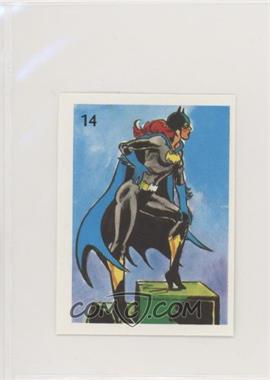 1976 DC Super Hero Stickers Venezuelan - [Base] #14 - Batgirl