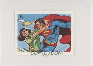 1976 DC Super Hero Stickers Venezuelan - [Base] #18 - Superman [Good to VG‑EX]