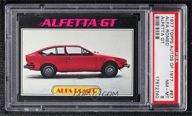 1976 Topps Autos of 1977 - [Base] #67 - Alfa Romeo Alfetta GT [PSA 8 NM‑MT]