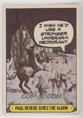 1976 Topps Hysterical History - [Base] - Stickers #24 - Paul Revere Gives the Alarm [Good to VG‑EX]