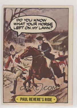 1976 Topps Hysterical History - [Base] - Stickers #52 - Paul Revere's Ride