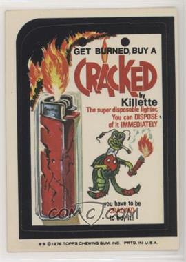 1976 Topps Wacky Packages Series 16 - [Base] #_CRAC - Cracked Lighter