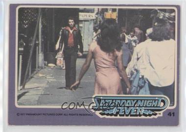 1977 Saturday Night Fever - [Base] #41 - John Travolta [Good to VG‑EX]