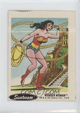 1978 DC Super Hero Stickers - Food Issue [Base] - Sunbeam #11 - Wonder Woman