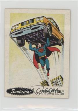 1978 DC Super Hero Stickers - Food Issue [Base] - Sunbeam #2 - The Man of Steel