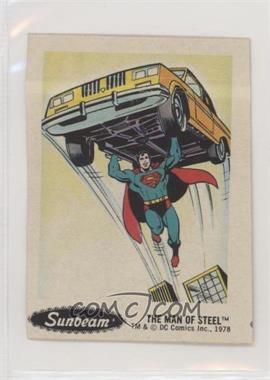 1978 DC Super Hero Stickers - Food Issue [Base] - Sunbeam #2 - The Man of Steel [Good to VG‑EX]