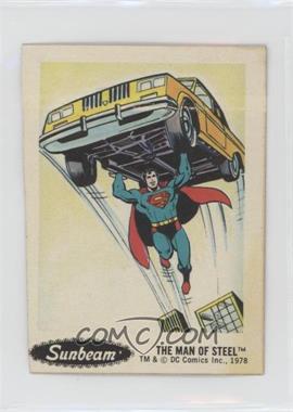 1978 DC Super Hero Stickers - Food Issue [Base] - Sunbeam #2 - The Man of Steel [Good to VG‑EX]