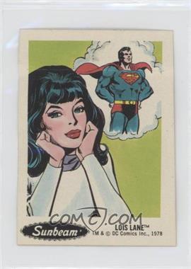 1978 DC Super Hero Stickers - Food Issue [Base] - Sunbeam #4 - Lois Lane