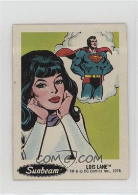 1978 DC Super Hero Stickers - Food Issue [Base] - Sunbeam #4 - Lois Lane