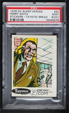 1978 DC Super Hero Stickers - Food Issue [Base] - Taystee #20 - Perry White [PSA 9 MINT (OC)]