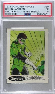 1978 DC Super Hero Stickers - Food Issue [Base] - Taystee #30 - Green Lantern [PSA 5 EX]