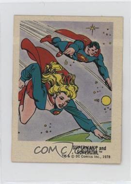 1978 DC Super Hero Stickers - Food Issue [Base] #10 - Superman and Supergirl