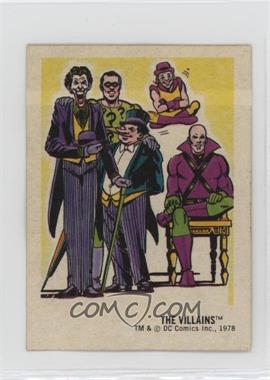 1978 DC Super Hero Stickers - Food Issue [Base] #29 - The Villains