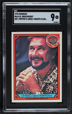 1978 Donruss Sgt. Pepper's Lonely Hearts Club Band - [Base] #66 - B.D. Brockhurst played by Donald Pleasence [SGC 9 MINT]