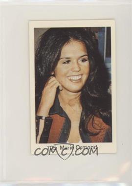 1978 Swedish Samlarsaker - No Period After Number #705 - Marie Osmond [Poor to Fair]