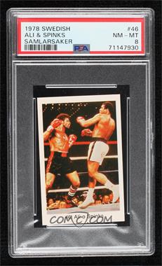 1978 Swedish Samlarsaker - Period After Number #46.1 - Muhammad Ali, Leon Spinks [PSA 8 NM‑MT]