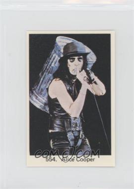 1978 Swedish Samlarsaker - Period After Number #554.1 - Alice Cooper