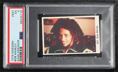 1978 Swedish Samlarsaker - Period After Number #837 - Bob Marley [PSA 5 EX]