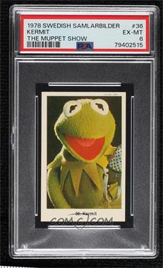 1978 Swedish Samlarsaker The Muppet Show - Period After Number #36 - Kermit the Frog [PSA 6 EX‑MT]